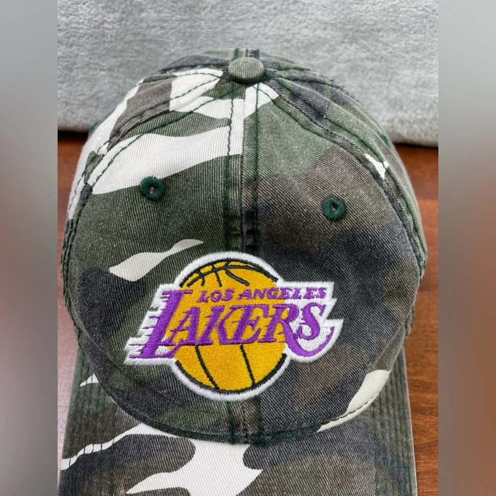 Los Angeles Lakers Links Marketing Group Military Camouflage Hat One Size Camo - Picture 2 of 12